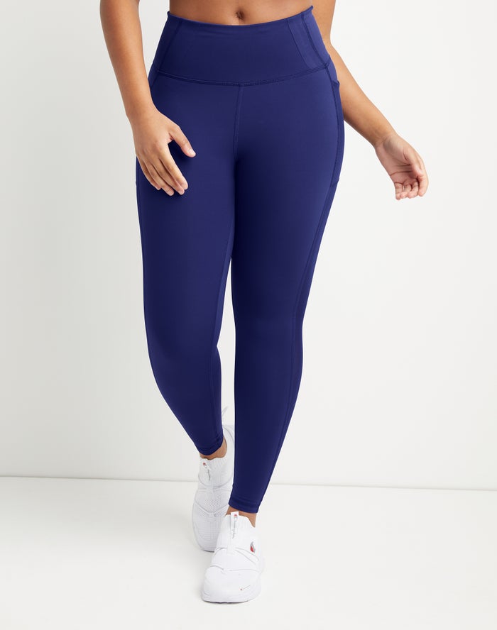 Champion All In 7/8 Pocket Legging Dames - Donkerblauw - Belgie 9512DYZPF